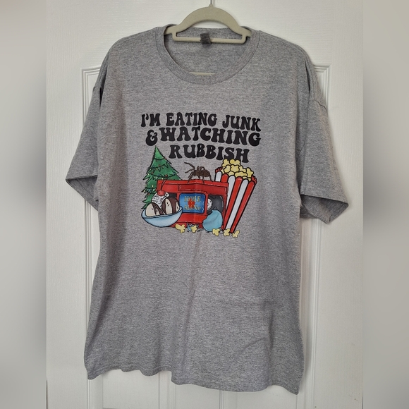 Gildan Gray Heavy Cotton T-Shirt - Picture 1 of 4